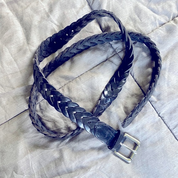 Ralph Lauren Other - Ralph Lauren Black Braided Leather Belt